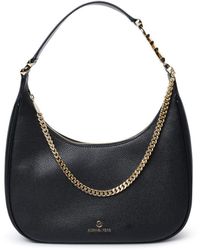Michael Kors - Large Piper Bag In Black Leather - Lyst