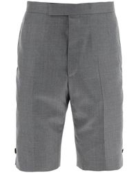 Thom Browne - Super 120's Wool Shorts With Back Strap - Lyst