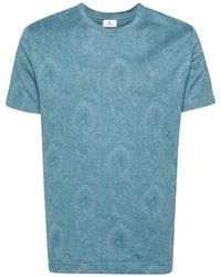 Etro - Cotton T-Shirt With Logo Embroidery - Lyst