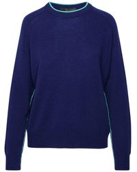 360cashmere - 'claude' Blue Cashmere Sweater - Lyst