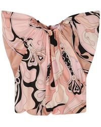 Emilio Pucci - Printed Cotton Blouse - Lyst