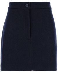 Thom Browne - Mini Skirt With Martingala Detail - Lyst