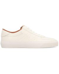 Moncler - Monclub Leather Low-Top Sneakers - Lyst