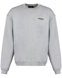 Represent - Cotton Crew-Neck Sweatshirt With Logo - Lyst