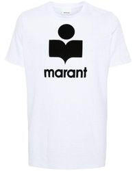 Isabel Marant - Karman Linen Logo T-Shirt - Lyst