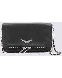 Zadig & Voltaire - Black Leather Rock Nano Swing Your Wings Shoulder Bag - Lyst