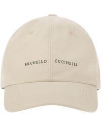 Brunello Cucinelli - Baseball Cap With Embroidery - Lyst