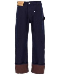JW Anderson - Turn Up Twisted Workwear' Jeans - Lyst