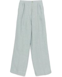 Forte Forte - Chic Linen Canvas Darted Pants - Lyst