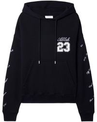 Off-White c/o Virgil Abloh - 23 Skate Logo-embroidered Hoodie - Lyst