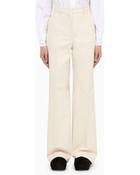 Sportmax - White Palazzo Trousers - Lyst