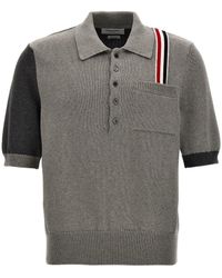Thom Browne - 'Fun Mix Jersey Stitch' Polo Shirt - Lyst