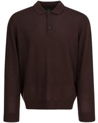 Vince - Merino Wool Polo Shirt - Lyst