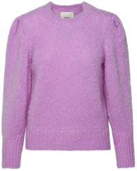 Isabel Marant - 'emma' Lilac Mohair Blend Sweater - Lyst