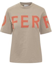 Ferragamo - Manifesto T-shirt - Lyst