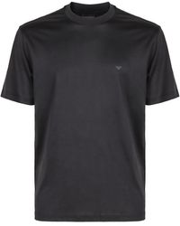Emporio Armani - Cotton Crew-Neck T-Shirt - Lyst