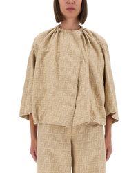 Fendi - Ff Chambray Jacket - Lyst