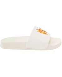 Palm Angels - Pool Slider With Flame Logo Detail - Lyst