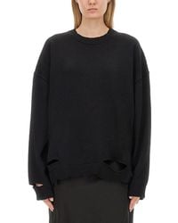 Helmut Lang - Distressed Sweater - Lyst