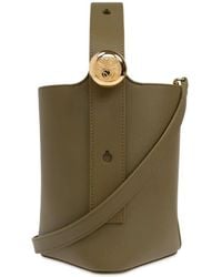 Loewe - Smooth Leather Mini Pebble Bucket Bags - Lyst