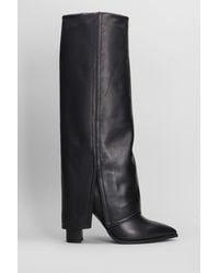GISÉL MOIRÉ - Teddy High Heels Boots - Lyst
