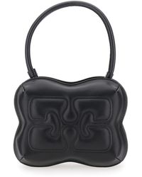 Ganni - 'Butterfly' Handbag With Logo Detail - Lyst