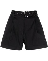 MICHAEL Michael Kors - Stretched Belted Shorts - Lyst