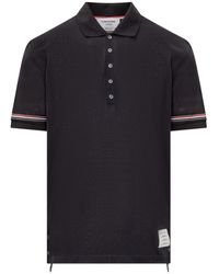 Thom Browne - Polo Shirt With Rwb Logo - Lyst
