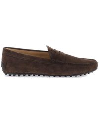 Tod's - Suede Moccasins - Lyst