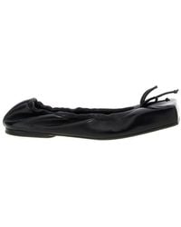 Jacquemus - Leather Square-Toe Ballet Flats - Lyst