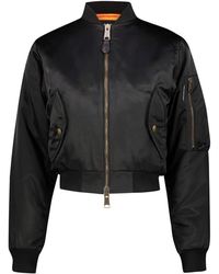 Balenciaga - Nylon Cropped Bomber Jacket Clothing - Lyst