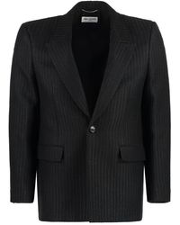 Saint Laurent - Single-breasted One Button Jacket - Lyst