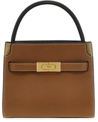 Tory Burch - 'Lee Radziwill Pebbled Petite Double' Hand Bag - Lyst