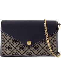 Tory Burch - T-Monogram Envelope Wallet On Chain - Lyst