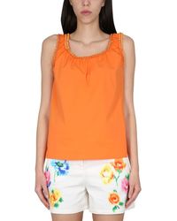 Boutique Moschino - Cotton Tops. - Lyst