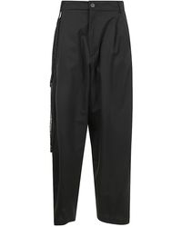 DARKPARK - Phebe Chain Adorned Light Wool Wide Leg Pants - Lyst
