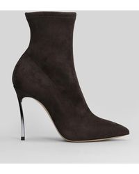 Casadei - Blade Stretch High Heels Ankle Boots - Lyst