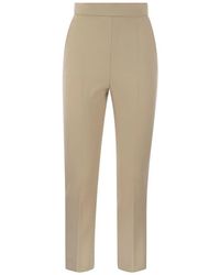 Max Mara - Nepeta Ankle Length Trousers In Wool Crepe - Lyst