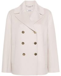 Max Mara - Wool Double-breasted Jacket - Lyst