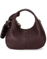 Ganni - Chicory Coffee Mini Hobo Bag - Lyst