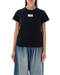 MM6 by Maison Martin Margiela - Numeric Cotton Jersey T-Shirt - Lyst