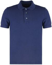 Tom Ford - Cotton Blend Piqué Polo Shirt - Lyst
