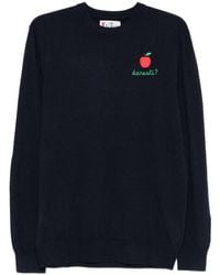 Mc2 Saint Barth - 'Heron Light Embry' Wool Crew Neck Sweater - Lyst