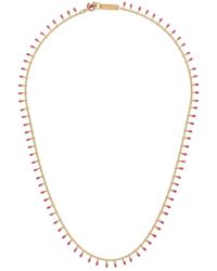 Isabel Marant - Logo-plaque Bead-chain Necklace - Lyst
