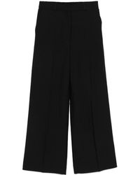 Calvin Klein - Linen Blend Wide Leg Pants - Lyst