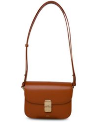 A.P.C. - Terracotta Leather Bag - Lyst