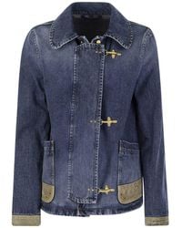 Fay - 3-Hook Denim Jacket - Lyst