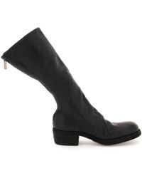 Guidi Leather Mid-calf Boots - Black