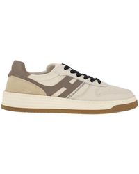 Hogan - H630 - Leather Trainers With H On The Side - Lyst