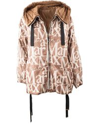 Max Mara - Reversible Down Jacket With Camel Hood - Lyst